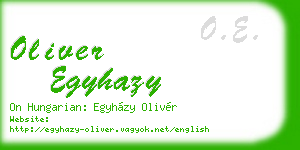 oliver egyhazy business card
