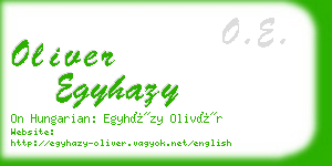 oliver egyhazy business card